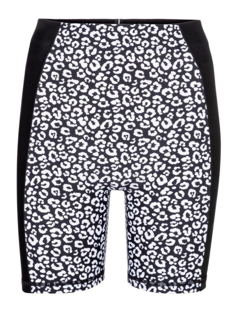 Adam Selman Sports High-Rise Animal Print Athletic Gym Bike Shorts